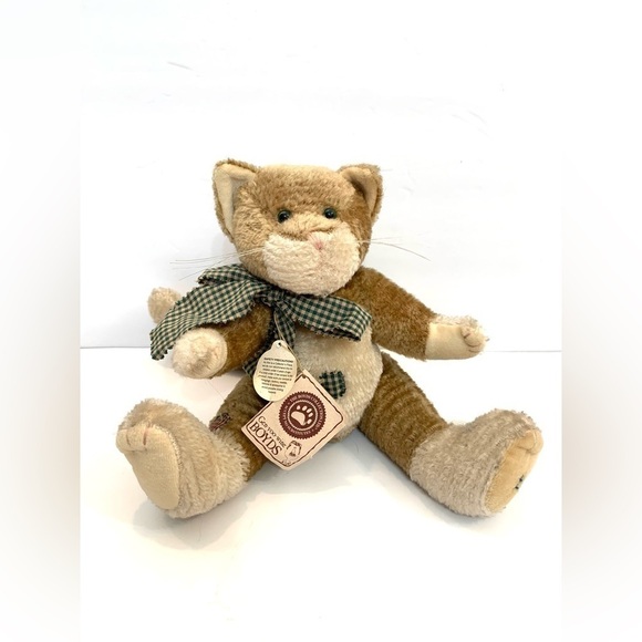 Boyds Scratches P. Whiskerpuss Cat Plush J.B. Bean & Associates W/Tags #53000 - Picture 1 of 7